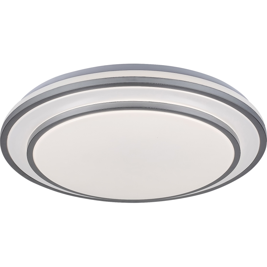Rabalux - Lámpara LED de techo regulable LED/40W/230V 3000-6500K plateada Ø 49 cm + control remoto