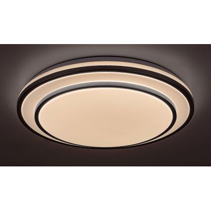 Rabalux - Plafón LED regulable LED/40W/230V 3000-6500K plateado + mando a distancia