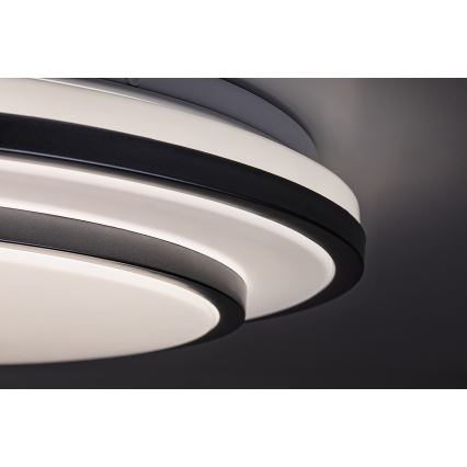 Rabalux - Plafón LED regulable LED/40W/230V 3000-6500K plateado + mando a distancia