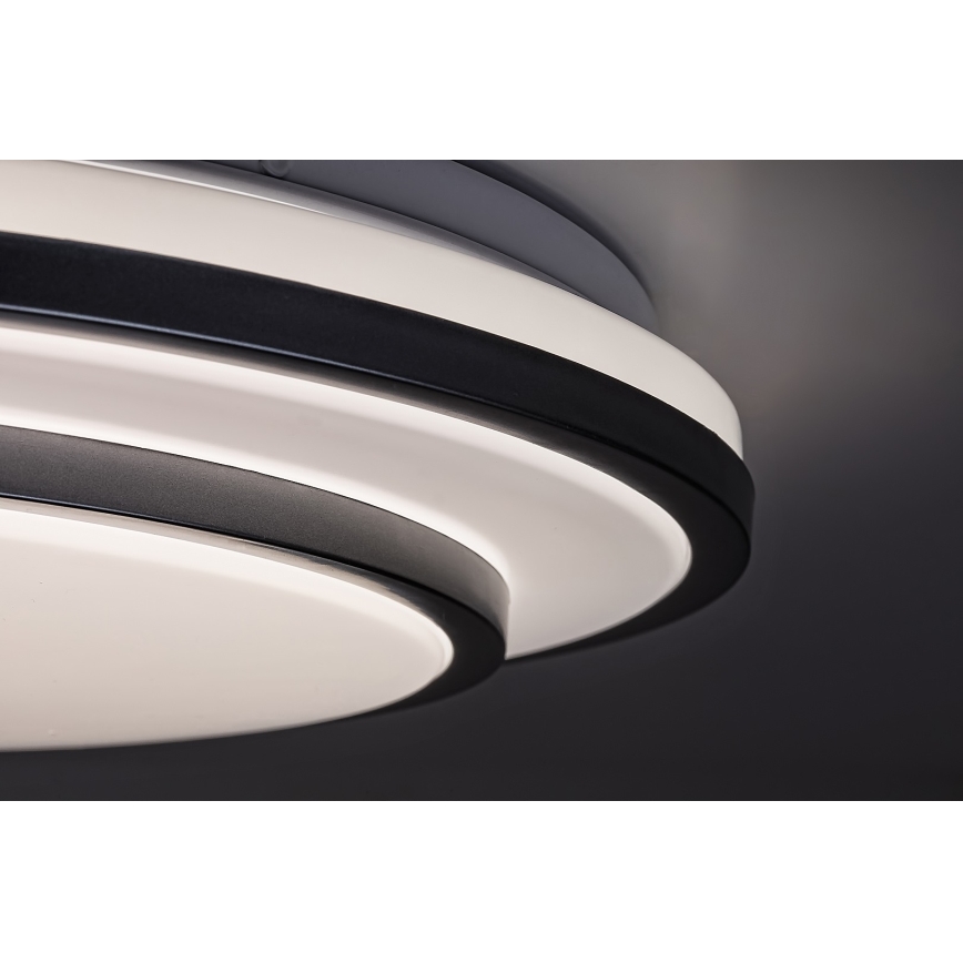 Rabalux - Plafón LED regulable LED/40W/230V 3000-6500K plateado + mando a distancia