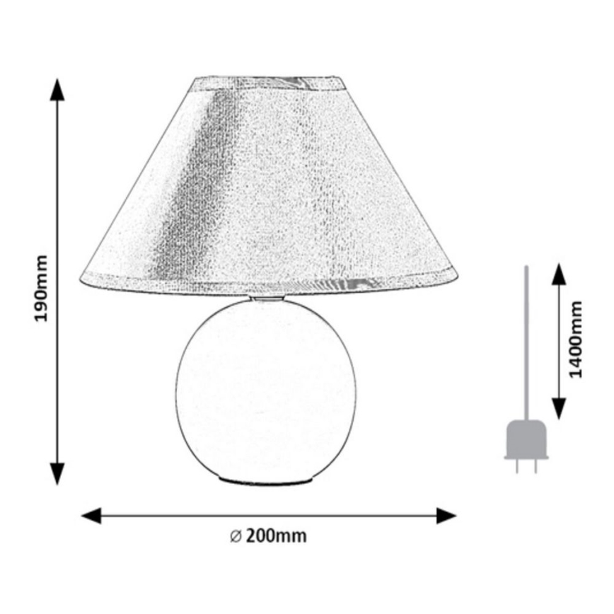 Rabalux  - Lámpara de mesa 1xE14/40W/230V