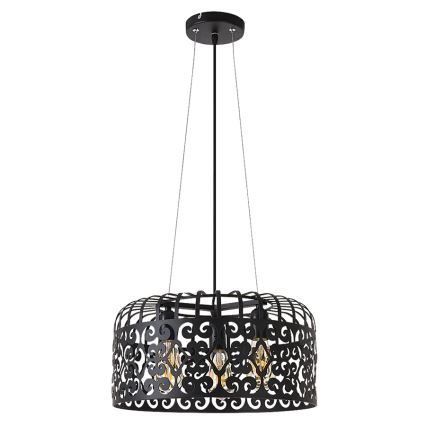 Rabalux - Lámpara colgante 3xE27/60W/230V negro