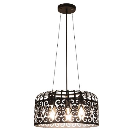 Rabalux - Lámpara colgante 3xE27/60W/230V negro