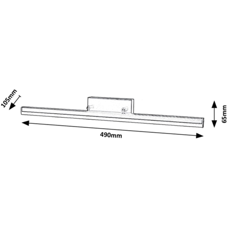 Rabalux - Iluminación LED para espejo de baño LED/12W/230V 49 cm IP44