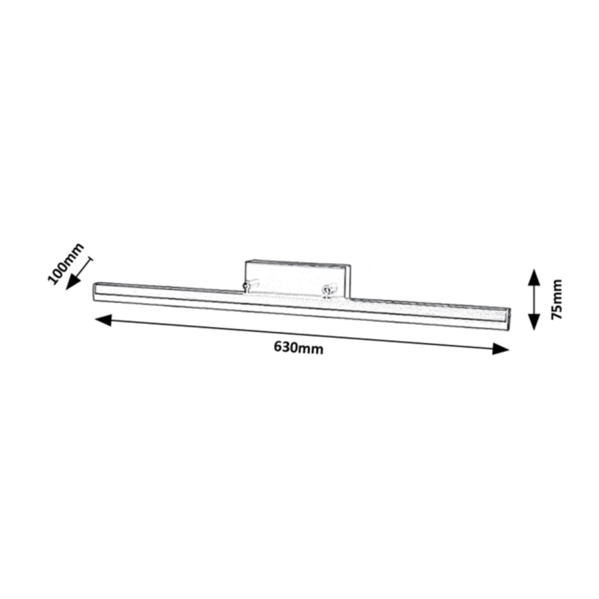 Rabalux - Iluminación LED para espejo de baño LED/18W/230V 63 cm IP44