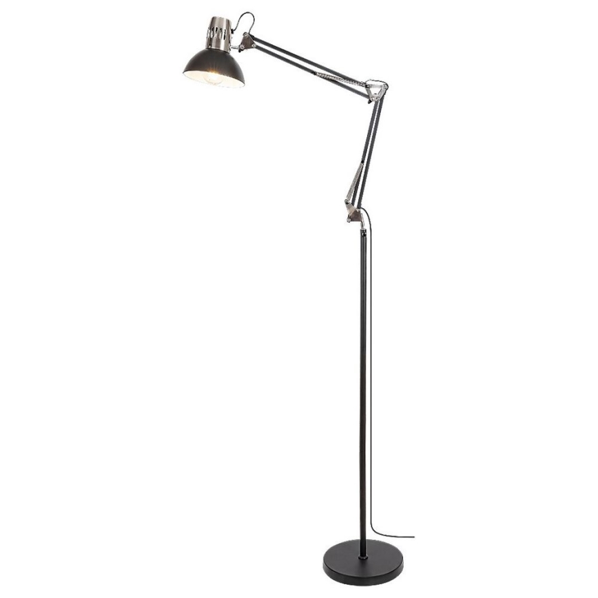 Rabalux - Lámpara de pie 1xE27/40W/230V negro/cromo brillante