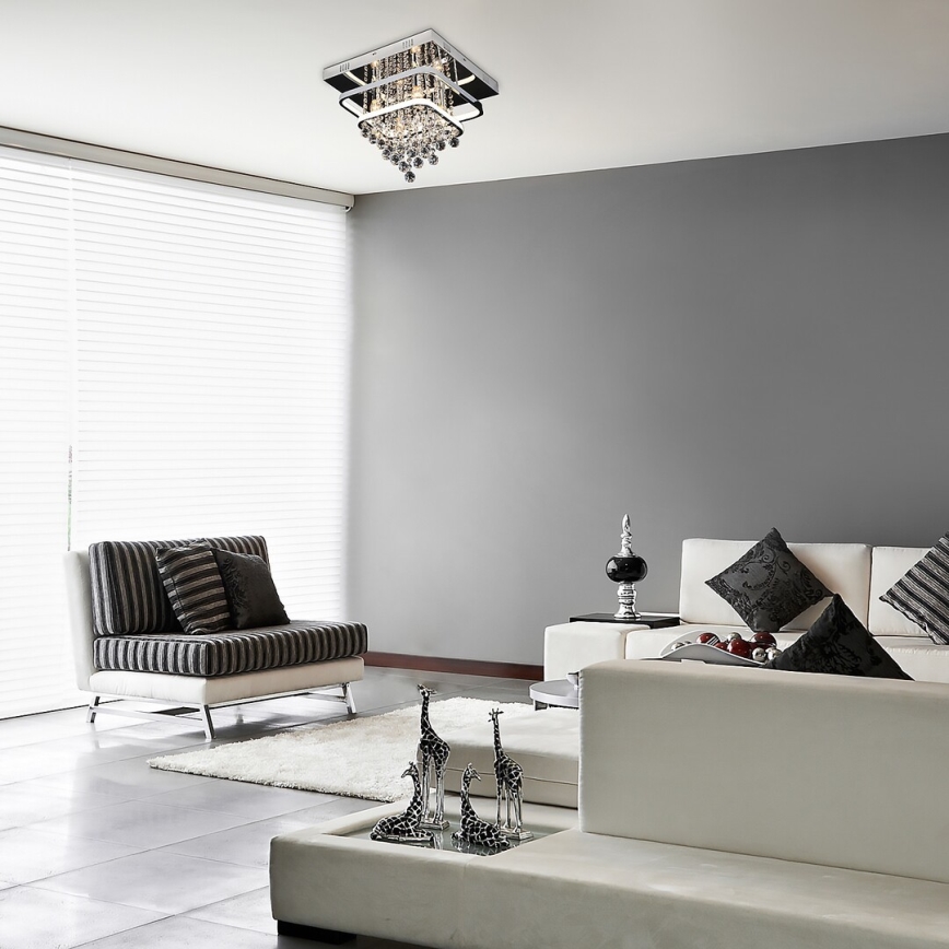 Rabalux - Lámpara de techo de cristal LED/36W/230V + 4xE14/40W