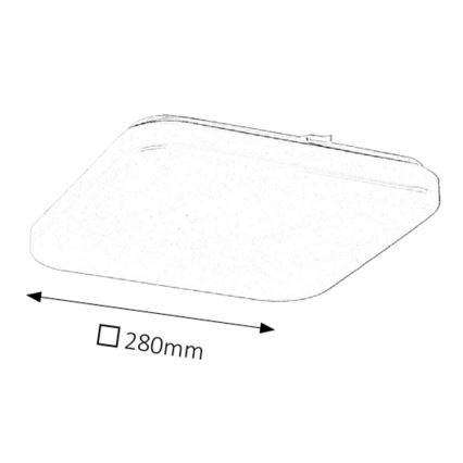 Rabalux - Plafón LED 20W/230V, 28x28 cm