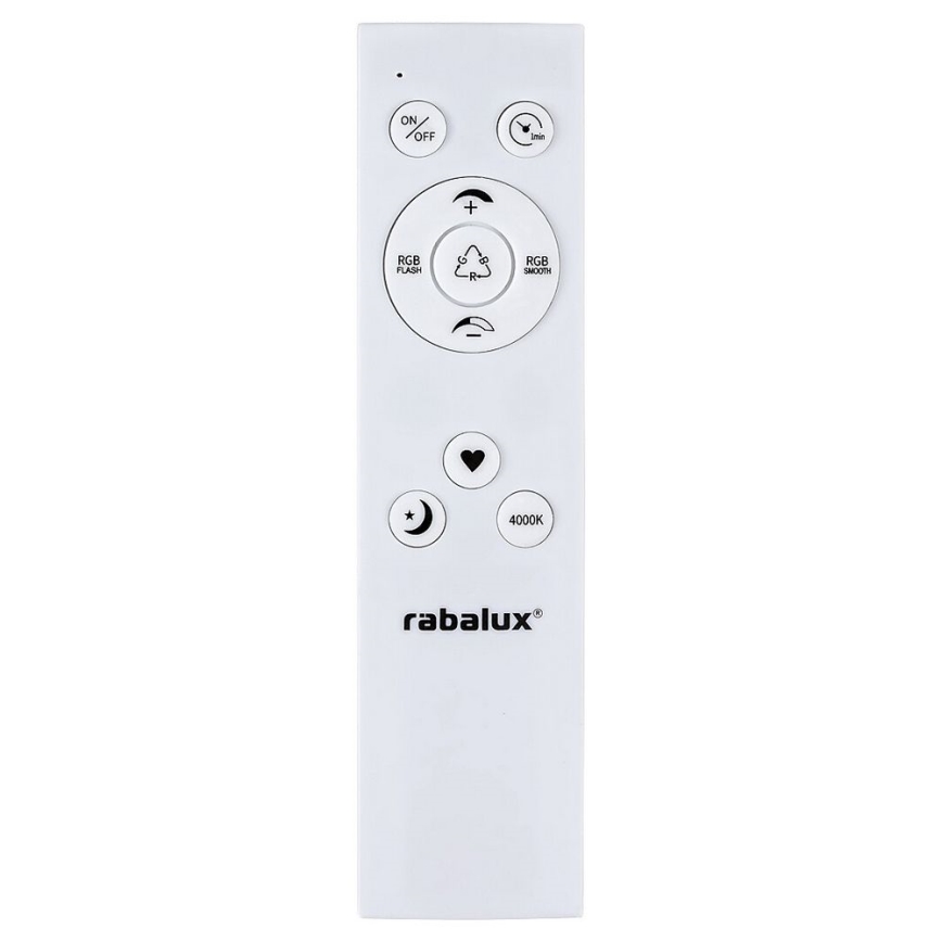 Rabalux - Plafón LED RGB regulable LED/22W/230V Wi-Fi Tuya + control remoto 42x42 cm
