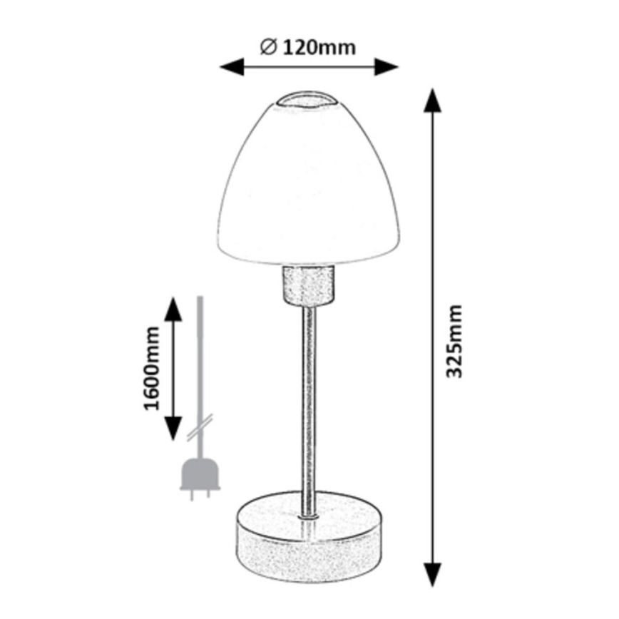 Rabalux - Lámpara de mesa regulable 1xE14/40W/230V negra