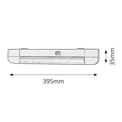 Rabalux - Iluminación para encimeras de cocina 1xG13/10W/230V 39,5 cm