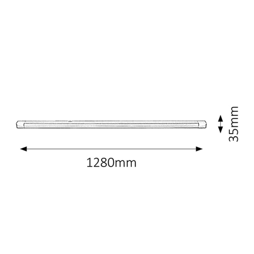 Rabalux - Iluminación para encimeras de cocina 1xG13/36W/230V 128 cm