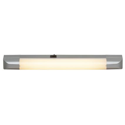 Rabalux - Iluminación para encimeras de cocina BAND LIGHT 1xG13/10W/230V 39,5 cm plata