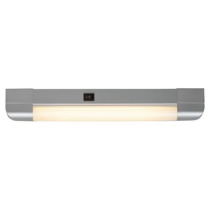 Rabalux - Iluminación para encimeras de cocina BAND LIGHT 1xG13/10W/230V 39,5 cm plata