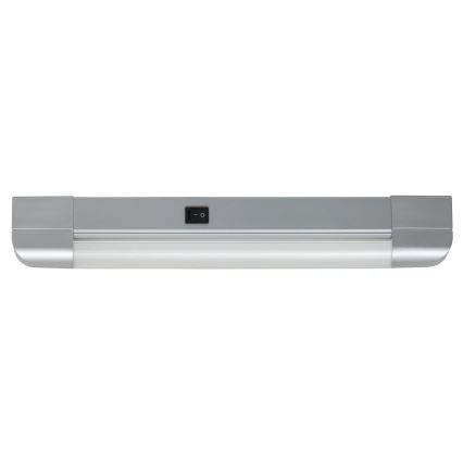 Rabalux - Iluminación para encimeras de cocina BAND LIGHT 1xG13/10W/230V 39,5 cm plata