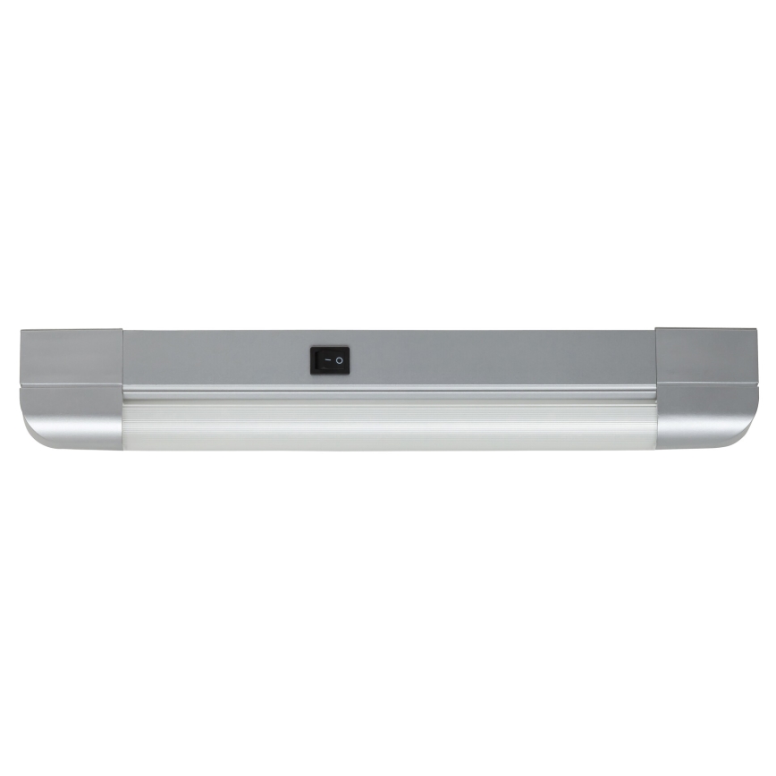 Rabalux - Iluminación para encimeras de cocina BAND LIGHT 1xG13/10W/230V 39,5 cm plata