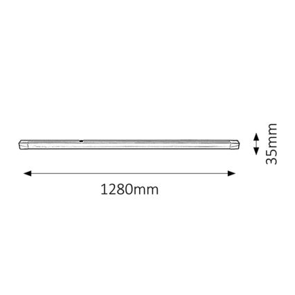 Rabalux - Iluminación para encimeras de cocina 1xG13/36W/230V