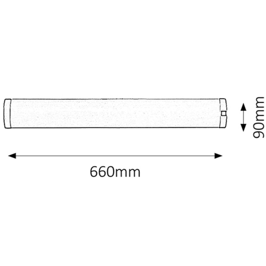 Rabalux - Iluminación para encimeras de cocina 1xG13/18W/230V 66 cm