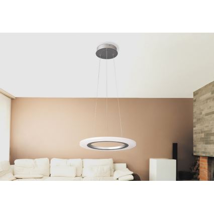 Rabalux 2428 - Lámpara colgante LED ADRIENNE LED/20W/230V plateado
