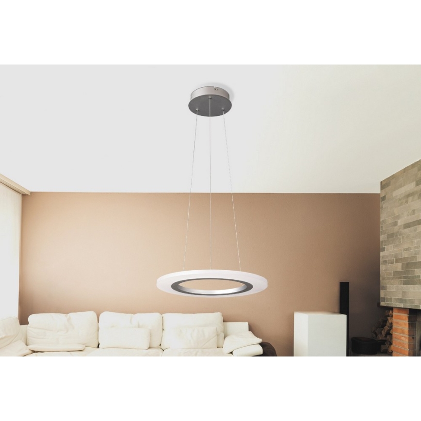 Rabalux 2428 - Lámpara colgante LED ADRIENNE LED/20W/230V plateado