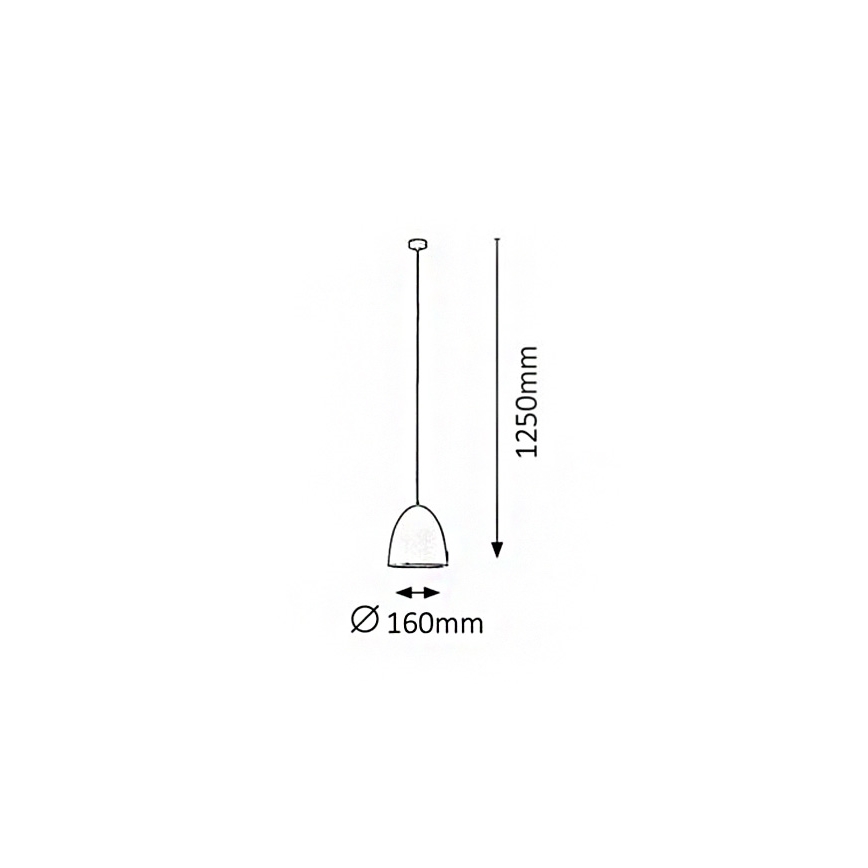 Rabalux 2589 - Lámpara colgante OLIVIA 1xE27/60W/230V