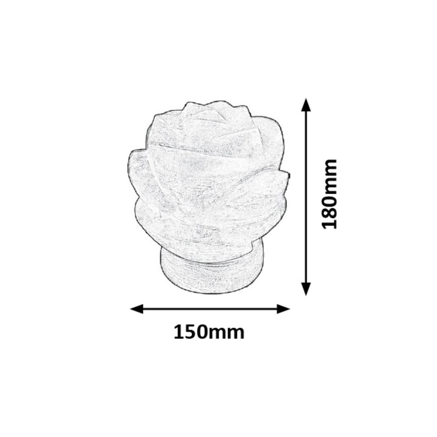 Rabalux - Lámpara de sal 1xE14/15W/230V acacia 3,5 kg