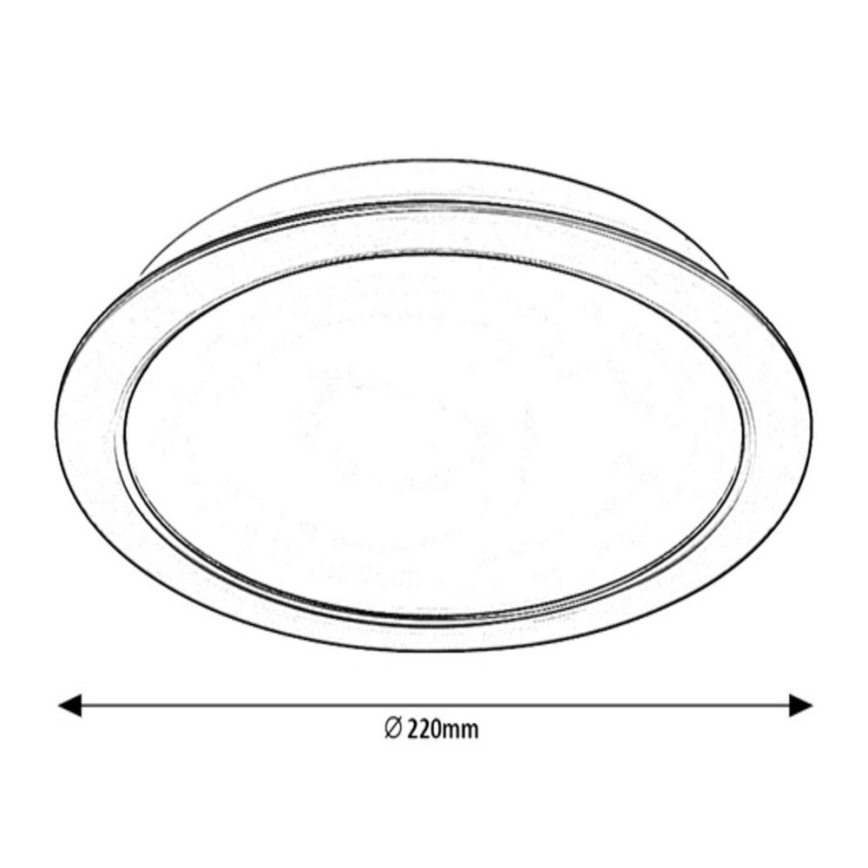 Rabalux - Lámpara empotrada LED/24W/230V diámetro 22 cm