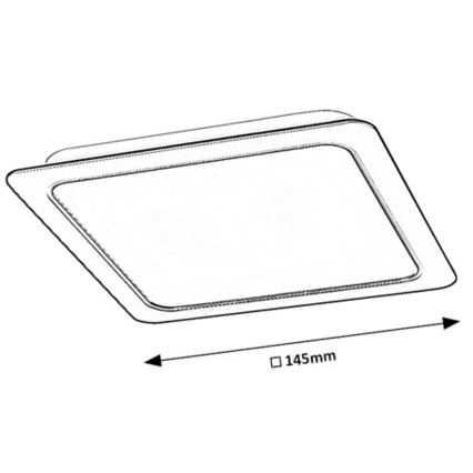 Rabalux - Lámpara empotrable LED LED/12W/230V 14,5x14,5 cm