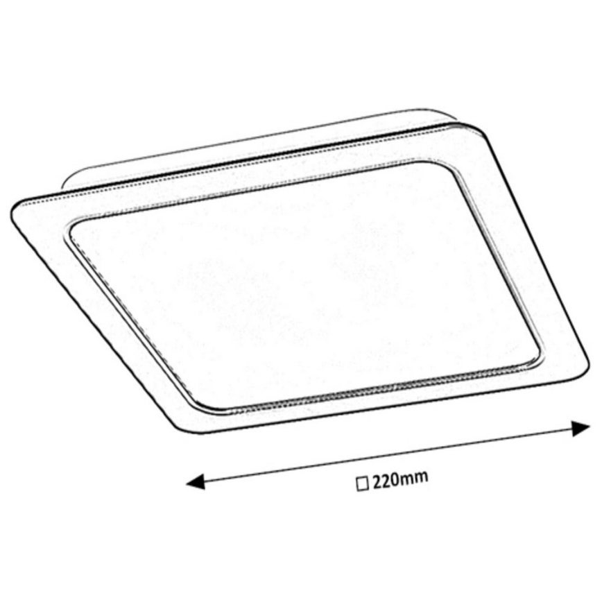 Rabalux - Lámpara empotrable LED LED/24W/230V 22x22 cm