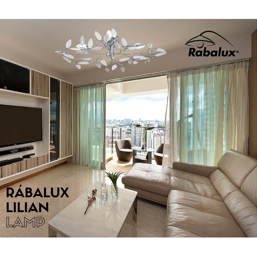 Rabalux - Lámpara de techo 4xE14/40W/230V 46,5x69,5 cm