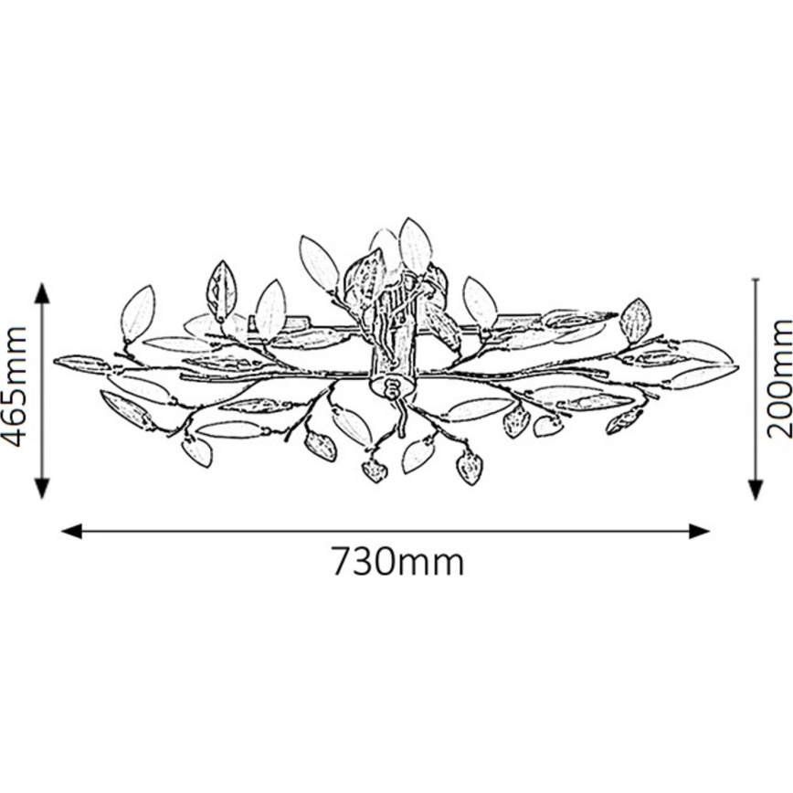 Rabalux - Lámpara de techo 4xE14/40W/230V 47x69,5 cm