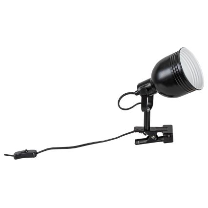 Rabalux - Foco con clip 1xE14/25W/230V negro