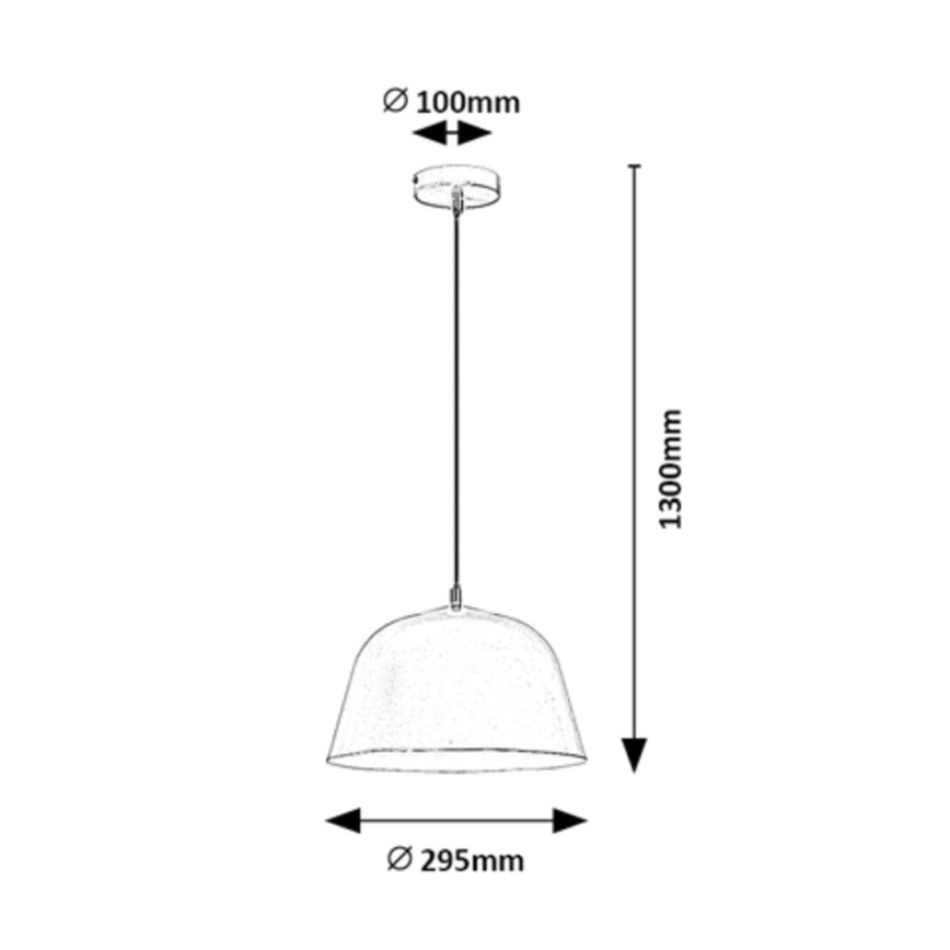 Rabalux - Lámpara colgante 1xE27/60W/230V