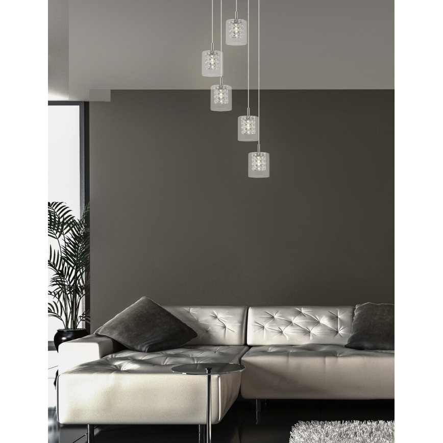 Rabalux - Lámpara de araña de cristal 5xG9/40W/230V