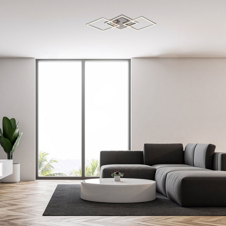 Rabalux - Lámpara de techo LED LED/43W/230V cromo brillante