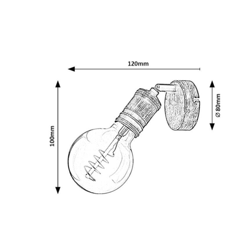 Rabalux - Foco de pared 1xE27/25W/230V