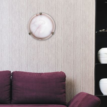 Rabalux - Lámpara de techo 1xE27/60W/230V cristal alabastrino