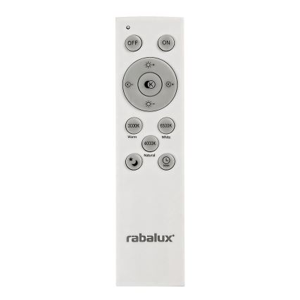 Rabalux - Plafón LED regulable 72W/230V 3000–6500K con mando a distancia Ø 48 cm