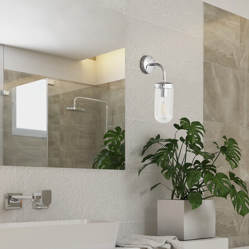 Rabalux - Aplique de baño 1xE27/60W/230V cromo brillante