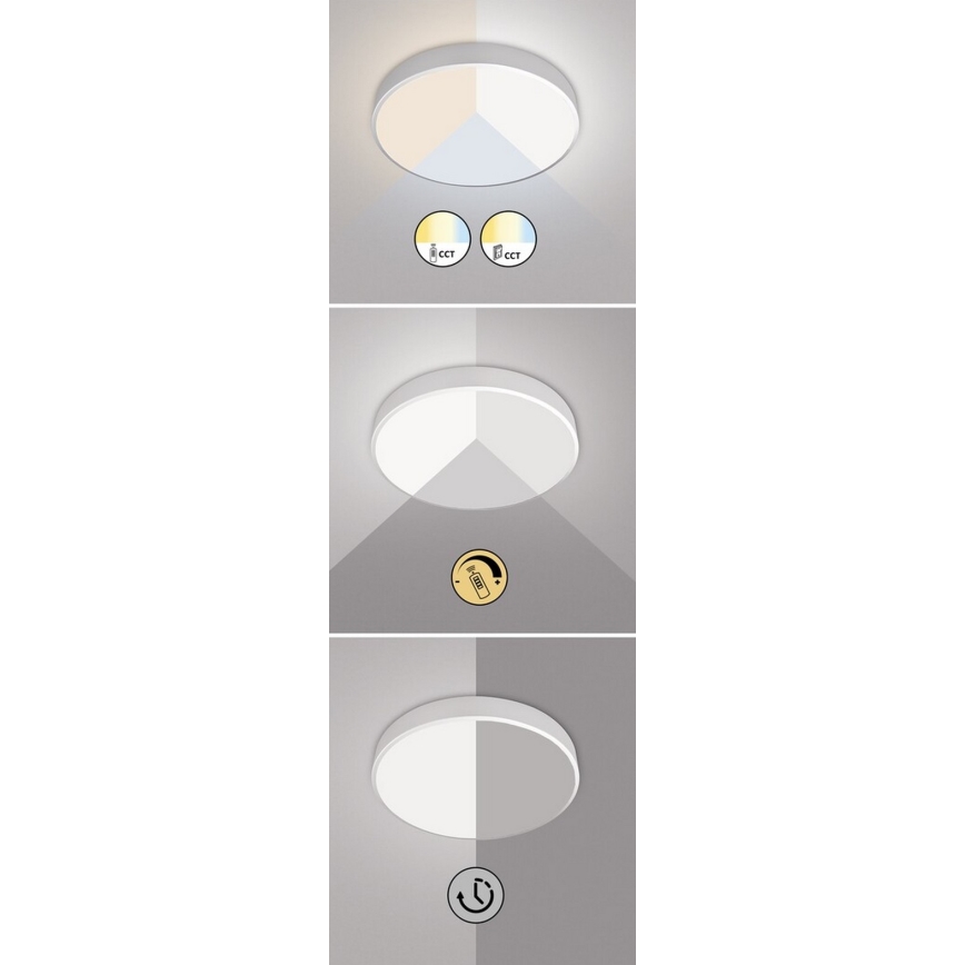 Rabalux - Plafón LED regulable LED/60W/230V 60 cm + control remoto