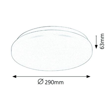Rabalux - Plafón LED 1xLED/20W/230V diá. 29 cm