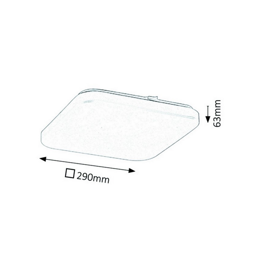 Rabalux - Plafón LED 1xLED/20W/230V 29x29 cm