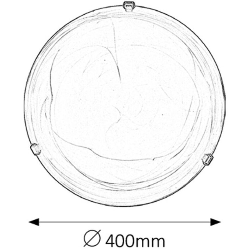 Rabalux - Lámpara de techo 2xE27/60W/230V cristal alabastrino