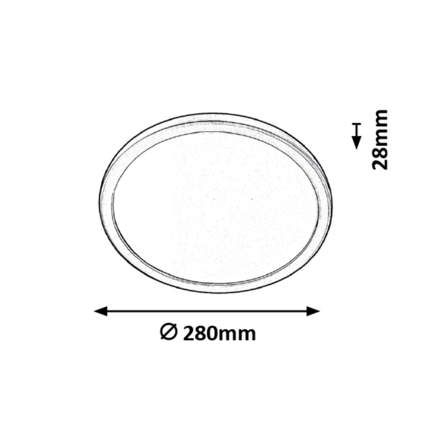 Rabalux - Plafón LED de baño LED/15W/230V IP44