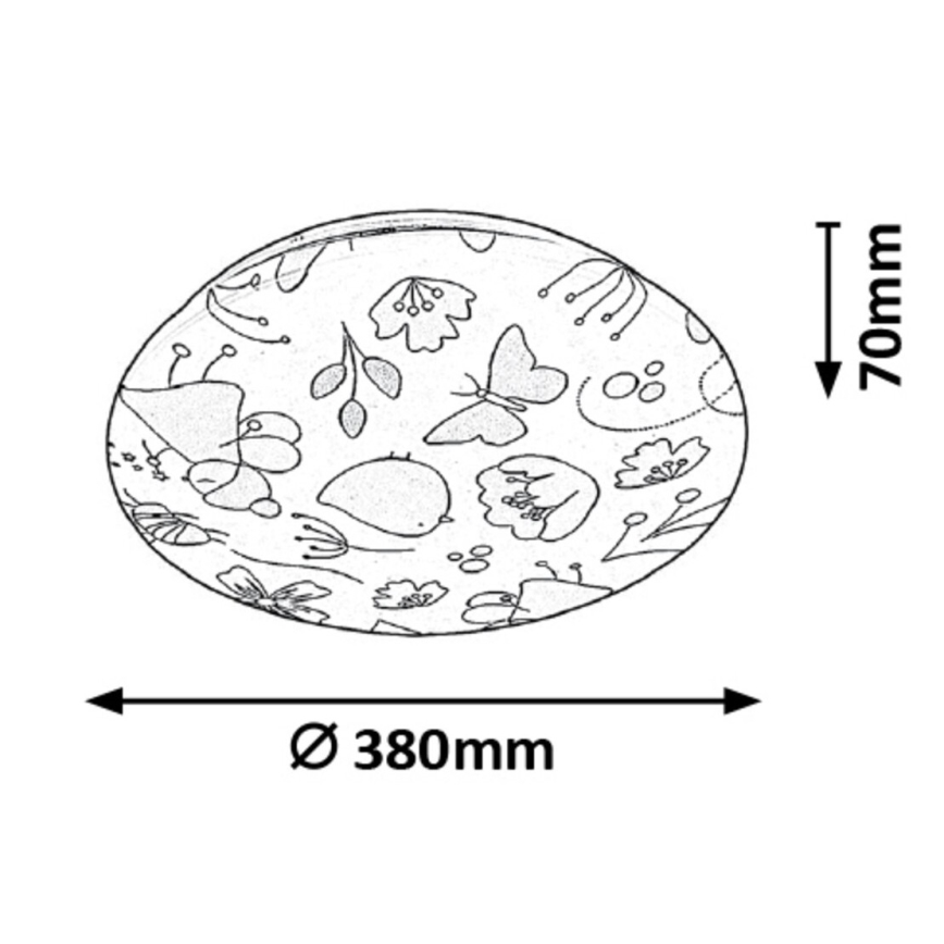 Rabalux - Plafón LED infantil LED/24W/230V