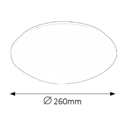 Rabalux - Plafón LED de baño LED/12W/230V IP44 diá. 26 cm