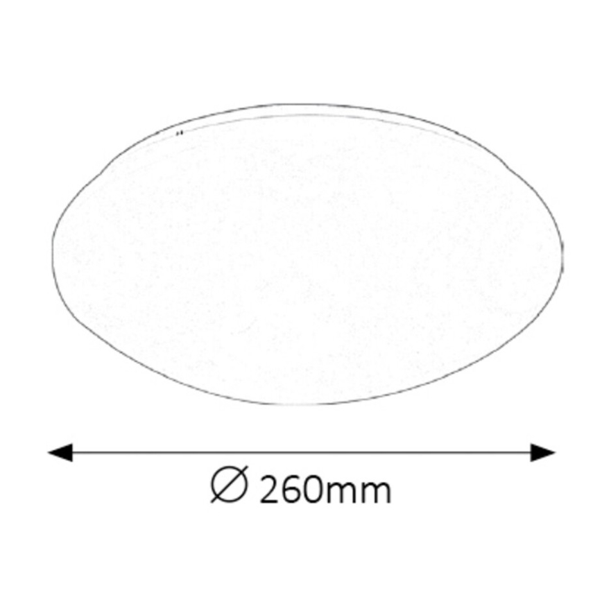 Rabalux - Plafón LED de baño LED/12W/230V IP44 diá. 26 cm
