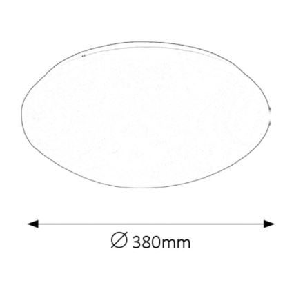 Rabalux - Plafón LED de baño LED/24W/230V IP44 diá. 38 cm
