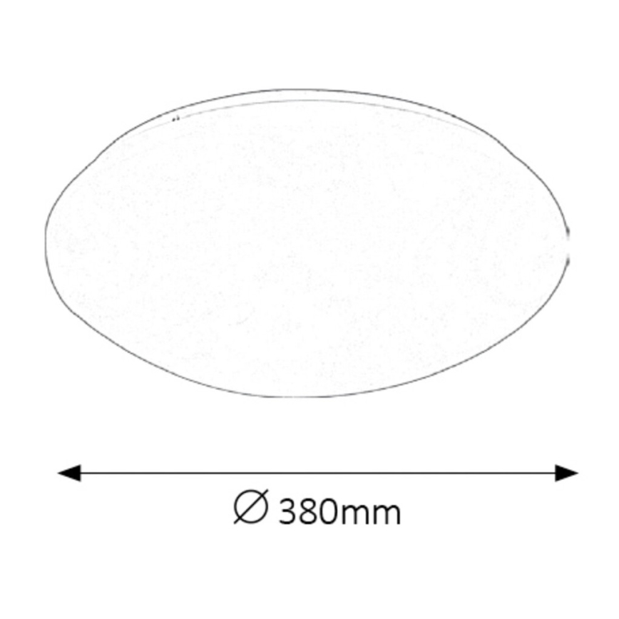 Rabalux - Plafón LED de baño LED/24W/230V IP44 diá. 38 cm