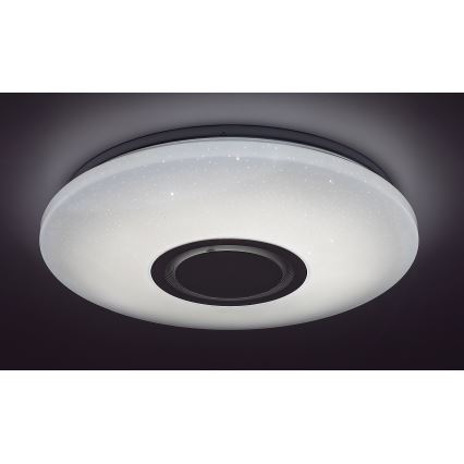 Rabalux - Lámpara de techo LED RGB regulable con altavoz LED/24W/230V Wi‑Fi Tuya + mando a distancia Ø 40 cm